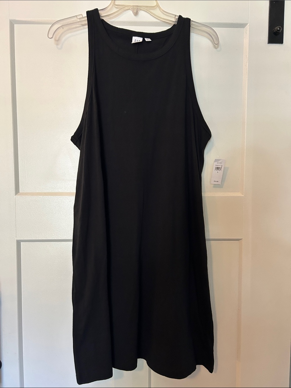 GAP Black Sleeveless Midi Tank Dress- NWT